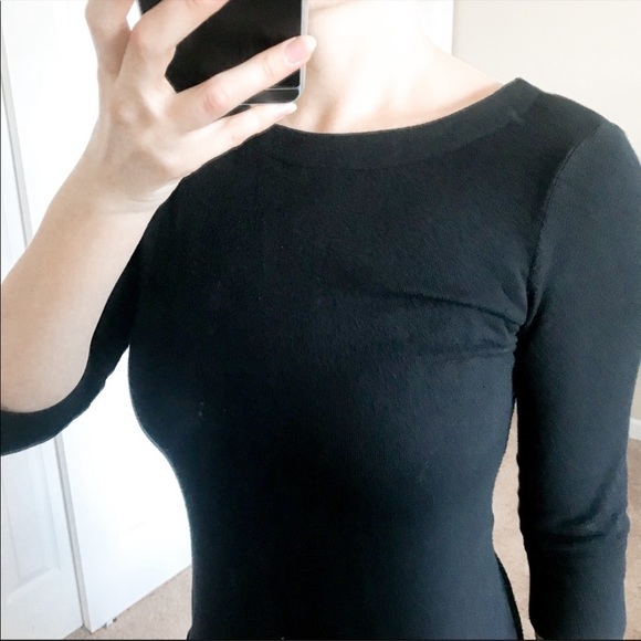 Reformation Wave View Sweater Dress Lace Up Back S - Picture 5 of 9